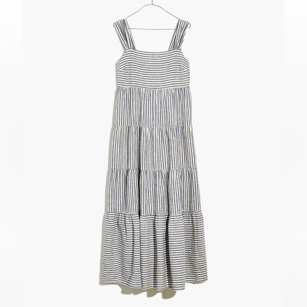 Madewell striped tiered maxi dress